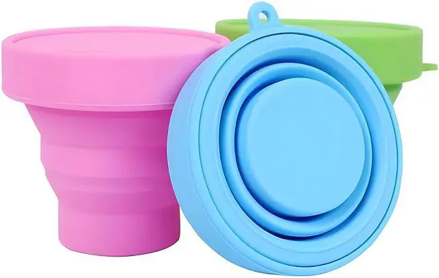 Main image of Colorful Folding Silicone Cup Travel Cup Camping Cup