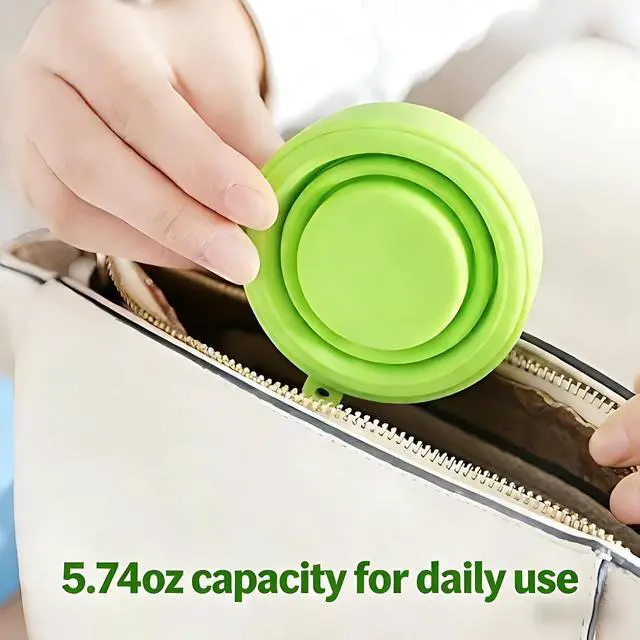 Alt view image 4 of 7 - Colorful Folding Silicone Cup Travel Cup Camping Cup