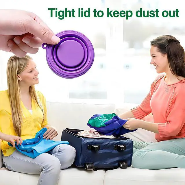 Alt view image 6 of 7 - Colorful Folding Silicone Cup Travel Cup Camping Cup