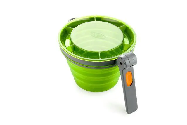 Alt view image 4 of 6 - Fairshare Mug, 22 Ounce Collapsible Mug for Camping, Trail, Travel or Office - Green
