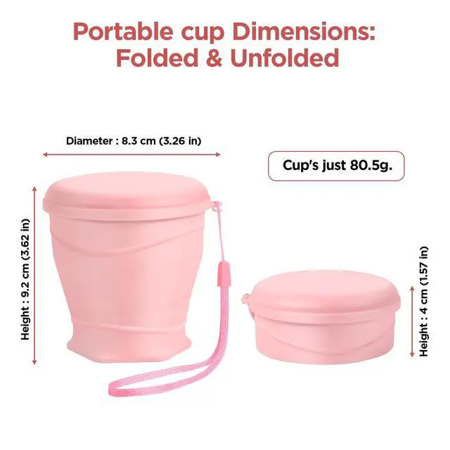 Alt view image 5 of 6 - Silicone Collapsible Travel Cup with Dustproof Lid, 8.8 Oz/260ml, BPA-Free, Portable, Reusable for Camping, Picnic, Travel, Office (Light Purple)