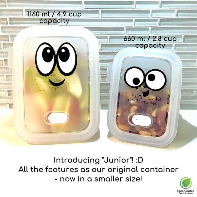 Alt view image 3 of 6 - Premium Silicone Collapsible Food Storage Containers with Silicone Leakproof Lids, BPA Free, LFGB Food-Grade Certified, Compact, Reusable Lunch Snack Box, Microwave Safe, 2.8 Cups 3 Pk