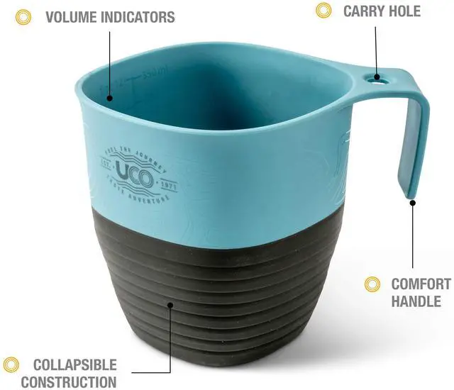Alt view image 3 of 7 - Collapsible Camp Cup for Camping, Backpacking, and Hiking, 12 Ounces