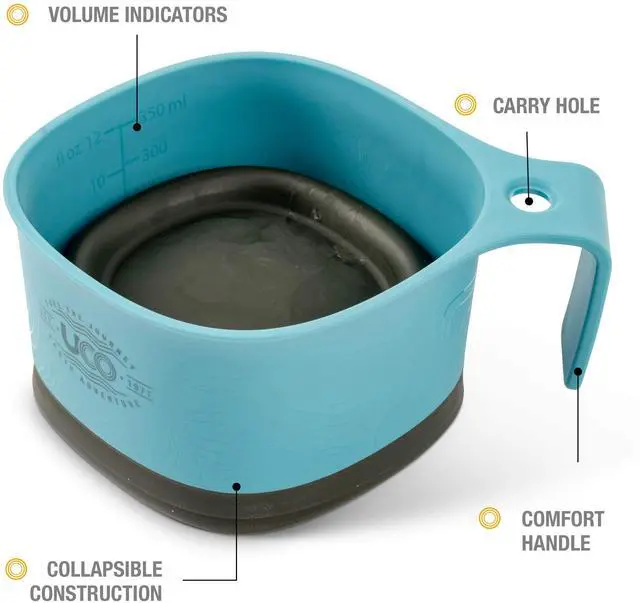 Alt view image 4 of 7 - Collapsible Camp Cup for Camping, Backpacking, and Hiking, 12 Ounces