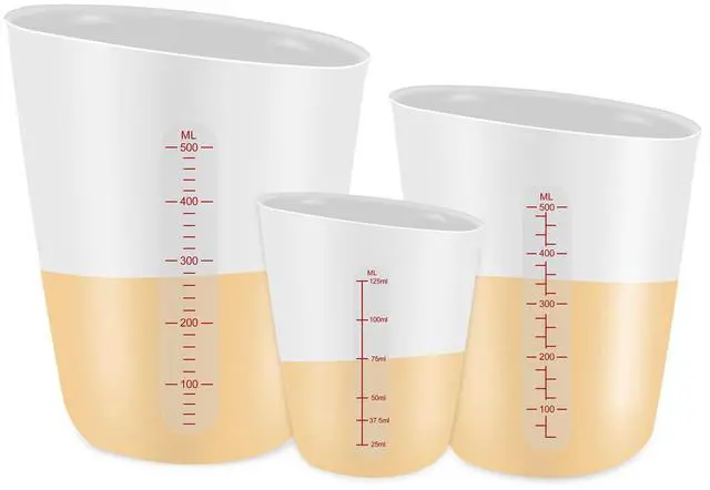 Main image of Silicone Measuring Cups Flexible Chocolate Melting Cup