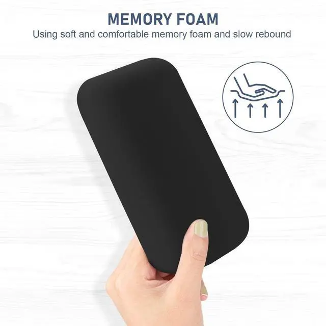 Alt view image 2 of 7 - Elbow Rest Pads for Desk, Black Ergonomic Wrist Rest Arm Rest Pads