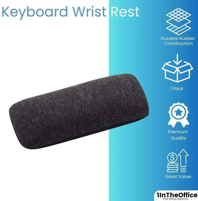 Alt view image 2 of 7 - Mouse Wrist Rest, Beaded Wrist Support Pad Ergobeads, Black