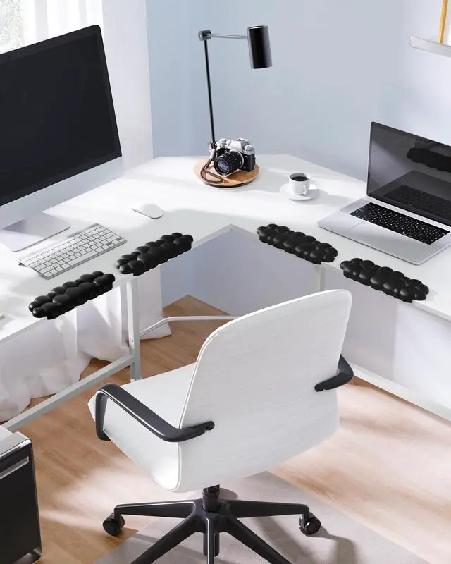 Alt view image 5 of 6 - Elbow Pad for Desk, 2-Pack Cloud Elbow Rest(Black), Edge Arm Rest