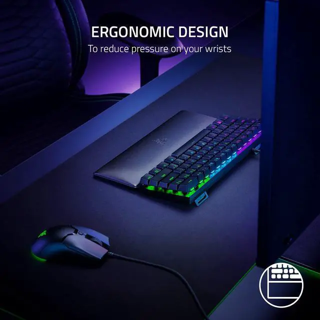 Alt view image 3 of 7 - Ergonomic Wrist Rest for Mini (60%) Keyboards