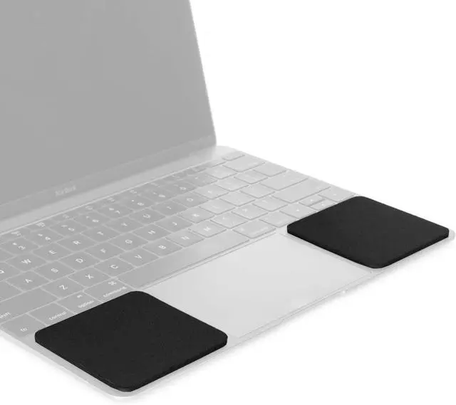 Main image of Small Slim Palm Pads Notebook Wrist Rest with Tacky Silicone Reposition Ergonomic Carpal Tunnel Resting Support for Computer MacBook & Laptop Keyboard Typing Pad (2 Small 3 x 2.75 inches)