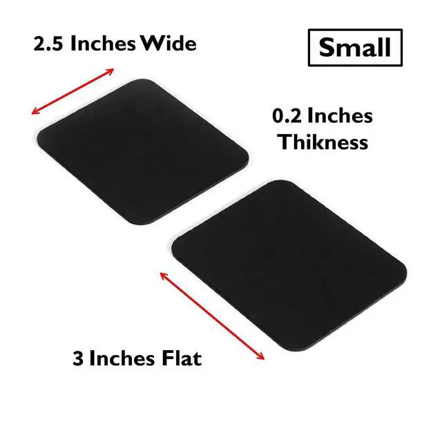 Alt view image 2 of 7 - Small Slim Palm Pads Notebook Wrist Rest with Tacky Silicone Reposition Ergonomic Carpal Tunnel Resting Support for Computer MacBook & Laptop Keyboard Typing Pad (2 Small 3 x 2.75 inches)