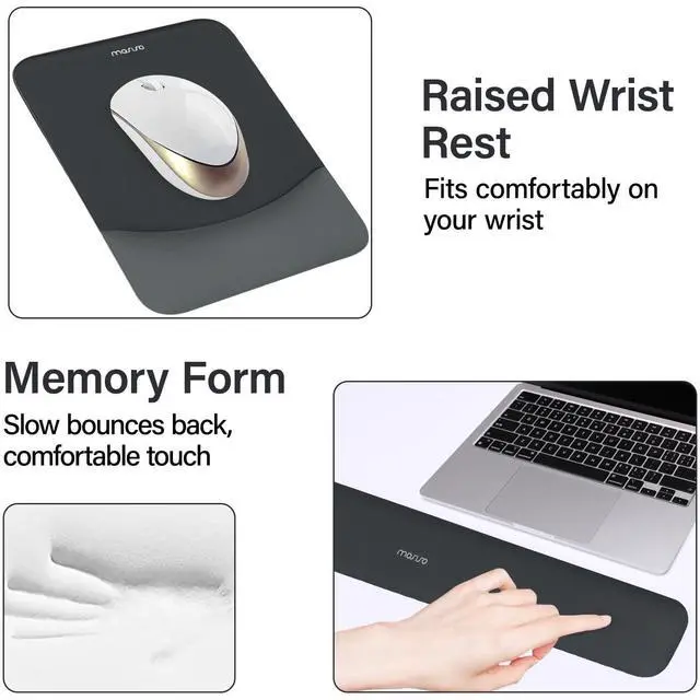 Alt view image 5 of 7 - Keyboard Mouse Pad Set, Large Gaming Mouse Pad&Keyboard Wrist Rest