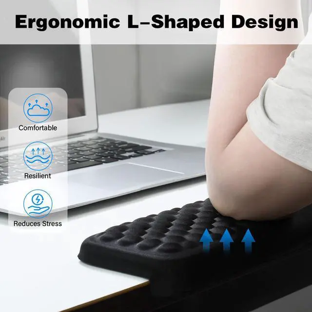 Alt view image 3 of 7 - Desk Elbow Pad for Desk,2-Piece Ergonomic Desk Edge Cushion