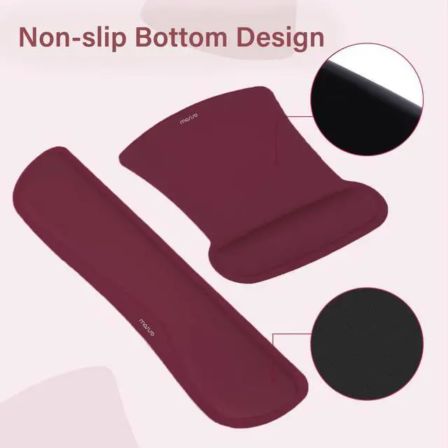 Alt view image 6 of 7 - Keyboard Mouse Pad Set, Large Gaming Mousepad&Keyboard Wrist Rest