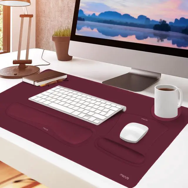 Alt view image 7 of 7 - Keyboard Mouse Pad Set, Large Gaming Mousepad&Keyboard Wrist Rest