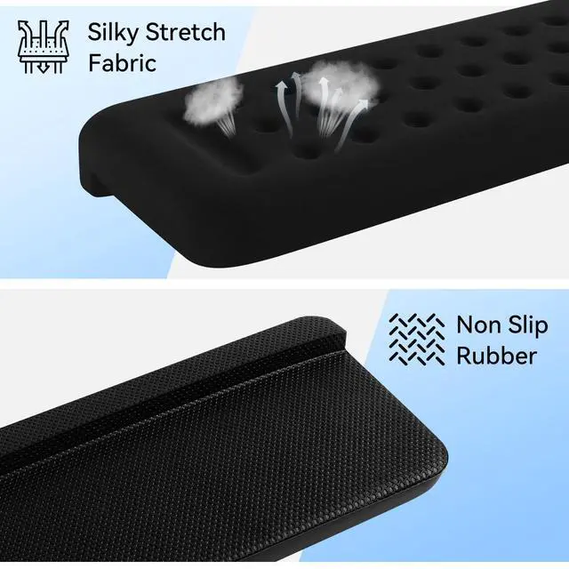 Alt view image 5 of 7 - Desk Elbow Pad for Desk, 2-Pack Elbow Rest, Black