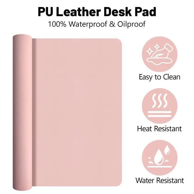 Alt view image 6 of 7 - Desk Mat Set,3-in-1 Mouse Pad with Wrist Rest and Keyboard Pad