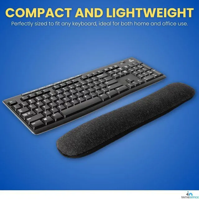 Alt view image 5 of 7 - Beaded Keyboard Wrist Rest Pad, Black/Gray