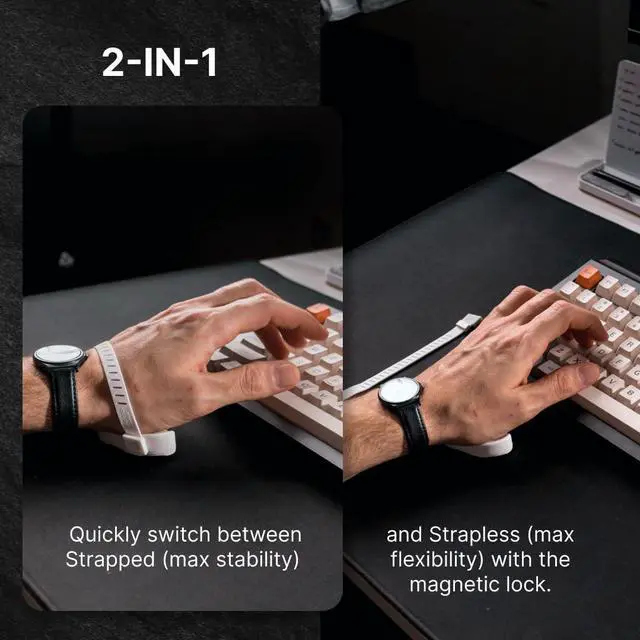 Alt view image 4 of 7 - Advanced Ergonomic Right-Handed Gaming Wrist Rest for Mouse - Superior Support for Serious Gamers - Anti-Fatigue, Smooth Glide (Small, Right, Black)