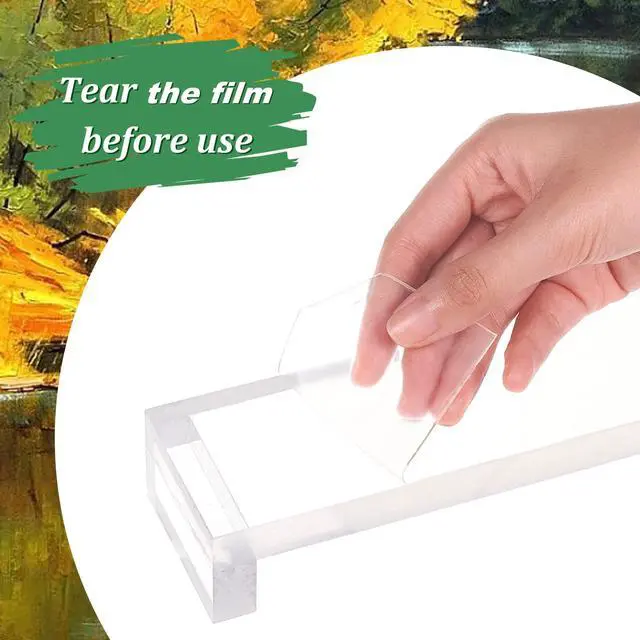 Alt view image 3 of 7 - Artist Leaning Bridge Hand Acrylic Wrist Rest for Computer Keyboard, 14inch Transparent Creative Artist Bridge for Painting