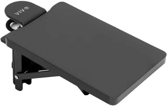 Main image of inch (11 Including Clamps) Desk Extender, Wrist Support, Armrest Tray, Table Mount for Sit Stand Desks, Black, DESK-EXT09