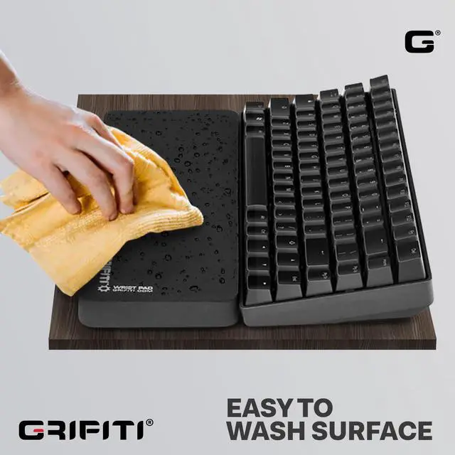 Alt view image 6 of 7 - Wrist Pad 14 X 4 X 0.75 Inch Computer Keyboard Rest Support for Tenkeyless Ergonomic Gaming Wrists Rests Pads - Desk Keyboards Resting Accessories for Carpal Tunnel (Black Nylon)