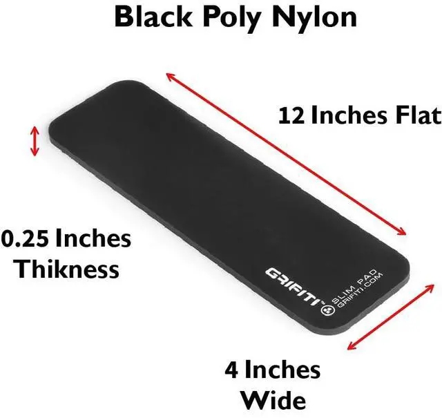 Alt view image 2 of 2 - Slim Wrist Pad 12" x 4" x 0.22" Wrists Rest for 10keyless Thin Wireless Tenkeyless Computer Keyboards Ergonomic Keyboard Support Carpal Tunnel Resting (Black Nylon Surface)
