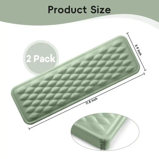 Alt view image 7 of 7 - Arm Rest for Desk, L-Shaped Desk Elbow Pad for Desk, Antique Green