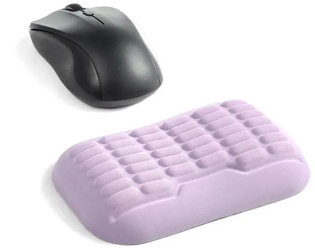 Main image of Ergonomic Mouse Wrist Rest,Latest 3.0 Wave Curve Design,High-Resilience Memory Foam Non-Slip Base,Reduces Wrist Fatigue,Ideal for Office Gaming & Long Hours of Use(Lavender)