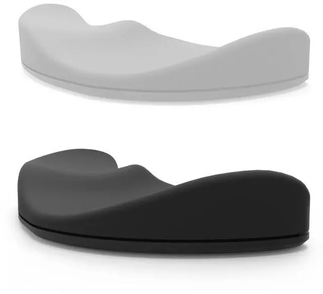 Main image of 2PCS Ergonomic Mouse Wrist Rest Support, Palm Rest Pad Gliding Wrist Pad that Moves with Mouse, Wrist Pain Relief & Release Pressure on Hands for Office Work, Gaming, Coding (Black, Gray)
