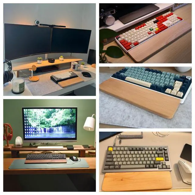 Alt view image 6 of 7 - Ergonomic Wrist Rest for Mechanical Keyboard, Fits 61 Key 60%