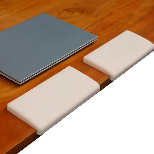 Main image of Desk Edge Cushion Silicone LShaped Edge Rest, 2Piece Set, Ergonomic Support for Palm, Wrist & Forearm, Fits LShaped & Straight Desks (Warm Ivory)
