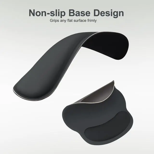 Alt view image 4 of 7 - Wrist Rest Support for Mouse Pad&Keyboard Set, Slate Gray