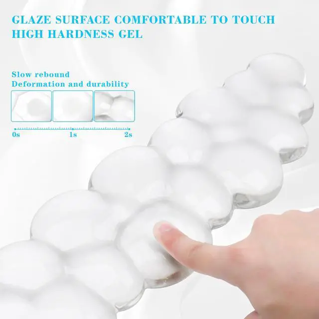 Alt view image 4 of 7 - Gel Cloud Keyboard and Mouse Wrist Rest, Cute Wrist Support and Arm Support Rest for Typing Pain ReliefSuitable for Office/Computer/Laptop/Gaming Set-White