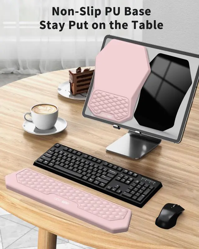 Alt view image 6 of 7 - Ergonomic Mouse Pad Wrist Rest and Keyboard Wrist Rest Support Set