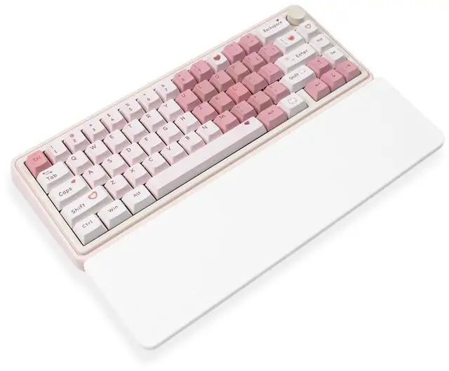 Main image of Ergonomic 75% Keyboard Wrist Rest-12.8" Silicone Non-Slip Keyboard Hand Rest, Relief of Hand Pain(White)
