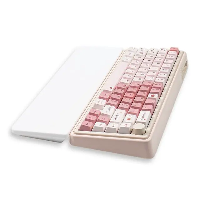 Alt view image 4 of 6 - Ergonomic 75% Keyboard Wrist Rest-12.8" Silicone Non-Slip Keyboard Hand Rest, Relief of Hand Pain(White)