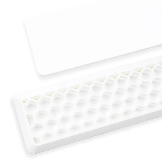Alt view image 5 of 6 - Ergonomic 75% Keyboard Wrist Rest-12.8" Silicone Non-Slip Keyboard Hand Rest, Relief of Hand Pain(White)