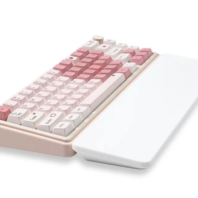 Alt view image 6 of 6 - Ergonomic 75% Keyboard Wrist Rest-12.8" Silicone Non-Slip Keyboard Hand Rest, Relief of Hand Pain(White)
