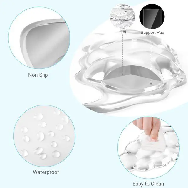 Alt view image 4 of 7 - Gel Cloud Keyboard Wrist Rest, Cloud Wings Wrist Rest, White