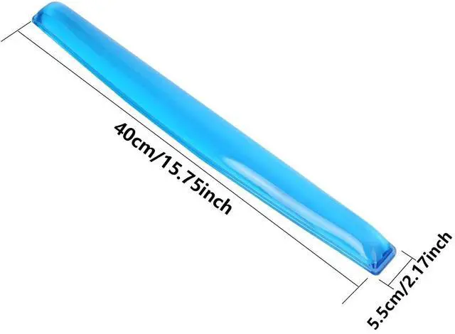 Alt view image 3 of 3 - Gel Keyboard Wrist Rest Pad - Gel Keyboard Wrist Rest Pad | Wrist Rest Support for Office Gaming Computer Laptop Ergonomic Comfortable Pain Relief- Blue