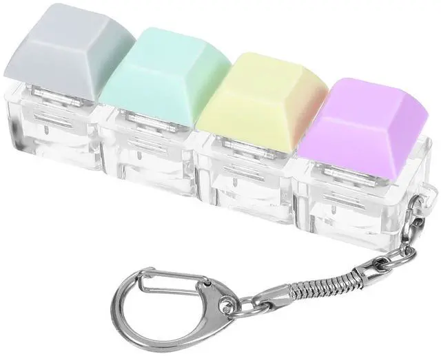 Main image of Keyboard Fidget Clicker Keyboard Fidget Keychain of 4 Colors
