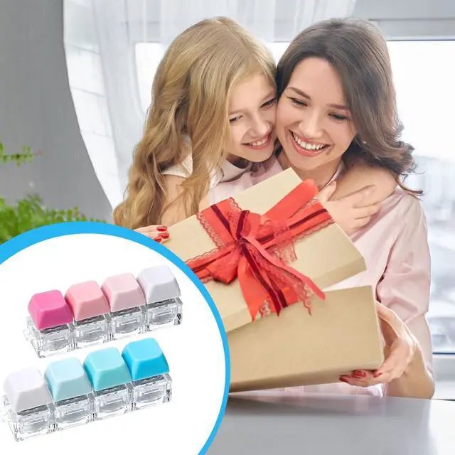 Alt view image 7 of 7 - Keyboard Fidget Toy, 4-in-1 Keyboard Button Clicker Keychain, Push Bubble Sensory Fidget Toys for Kids Adults to Relief Pass Time (Blue Pink White)