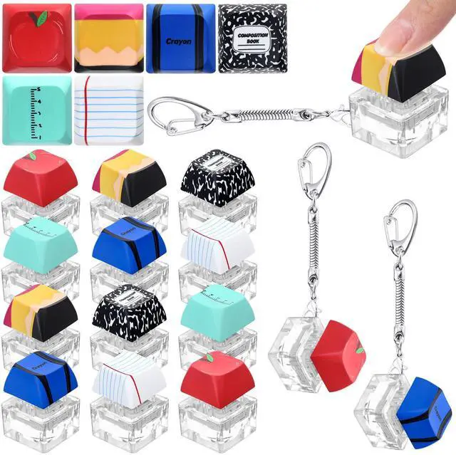 Main image of Back to School Keychains Gifts Bulk Fidget Clicker Toy