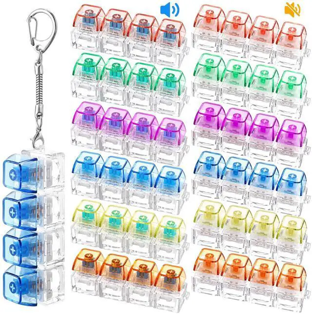 Main image of Keyboard Fidget Clicker- Clicky & Silent,Bright Colors