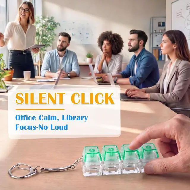 Alt view image 6 of 7 - Keyboard Fidget Clicker- Clicky & Silent,Bright Colors
