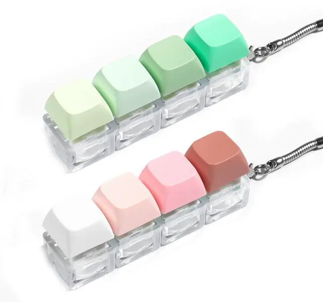 Main image of Keyboard Fidget Toy - 2Pcs Fidget Keyboard Keychain Keyboard Clicker Fidget Toy Stress Relief Keyboard Fidget Clicker