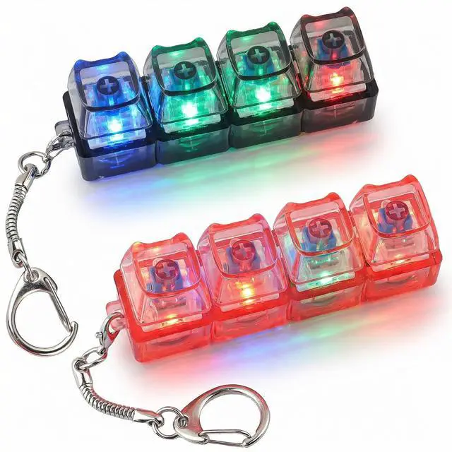 Main image of Keyboard Fidget Toy, Clicker Keyboard Fidget with LED Lights