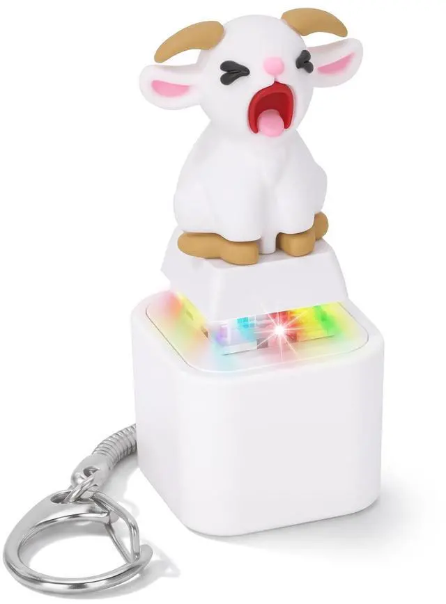 Main image of Squeaking Goat Keyboard Fidget Toys with LED Light Sound