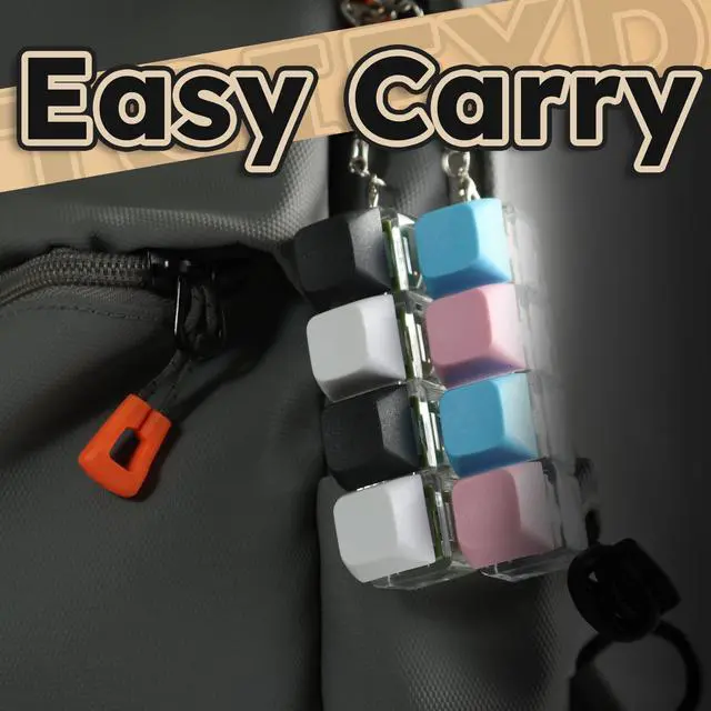 Alt view image 5 of 7 - Silent & Clicky Keyboard Fidget, Fidget Keyboard for Relief Your Stress, Fidget Keyboards for Office, Fidget Keyboard Keychain Gift for Quiet and Noisy Scenes